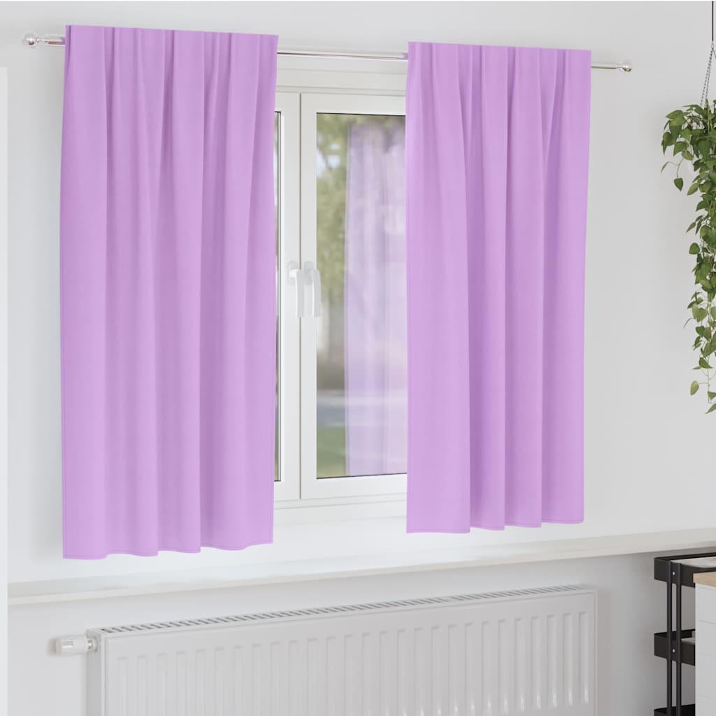 Mørklægningsgardiner med gardiner Lilla Polyester billede
