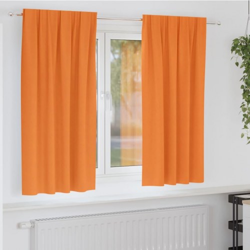 Mørklægningsgardiner med gardiner Orange Polyester