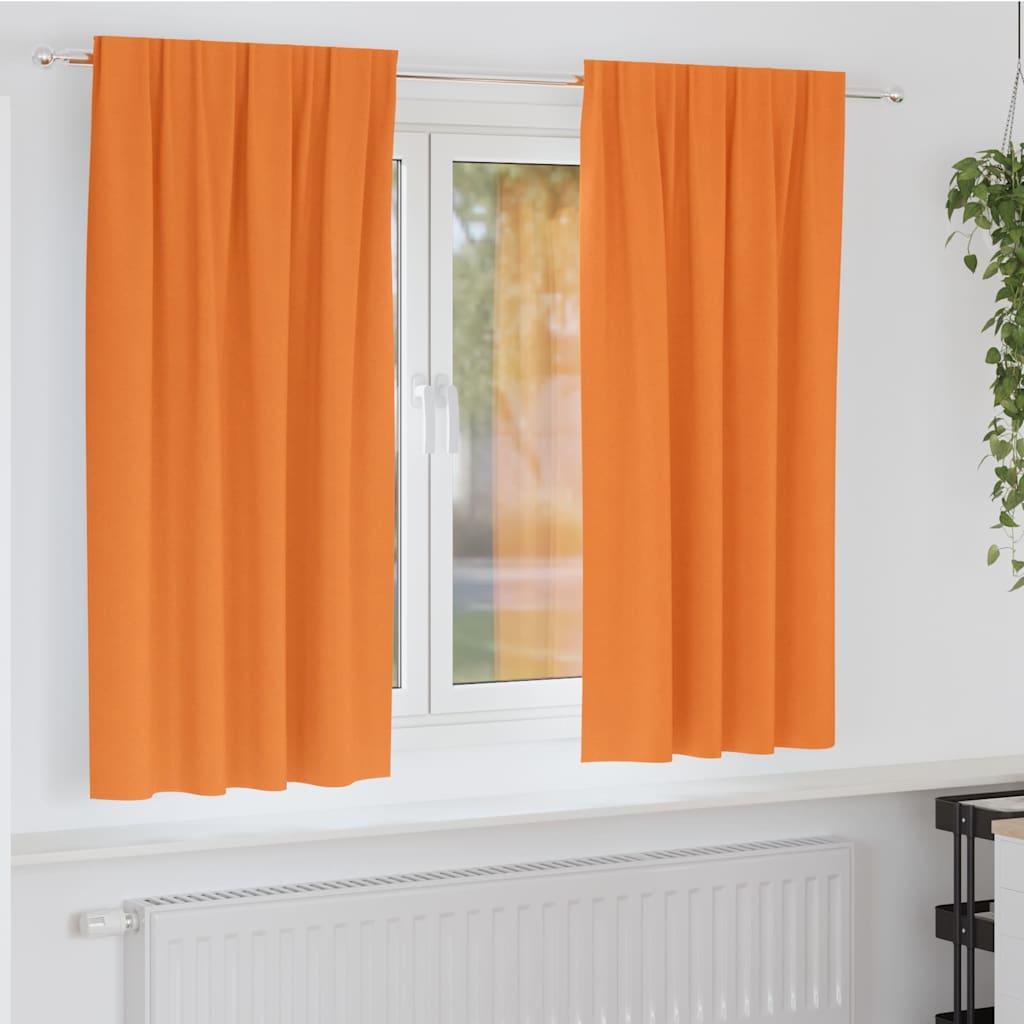 Mørklægningsgardiner med gardiner Orange Polyester
