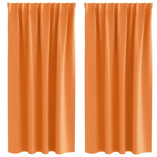 Mørklægningsgardiner med gardiner Orange Polyester