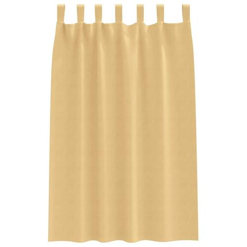 Gardiner med gardiner 2 stk Beige Polyester