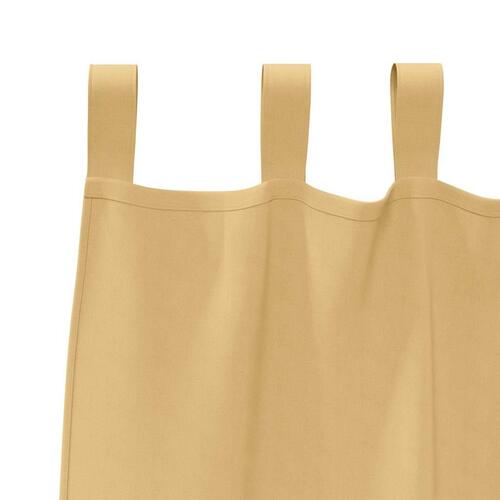 Gardiner med gardiner 2 stk Beige Polyester