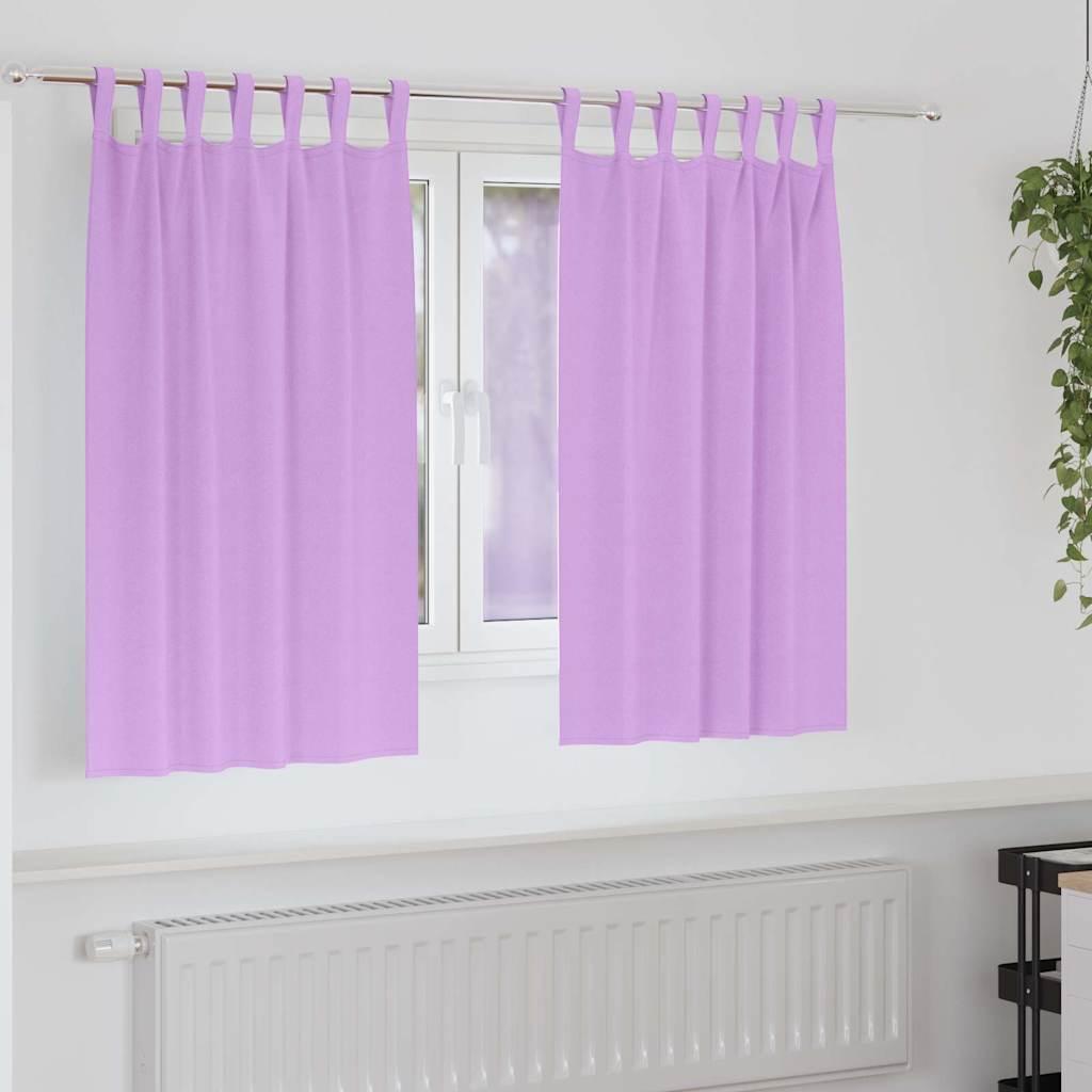 Mørklægningsgardiner med gardiner Lilla Polyester billede