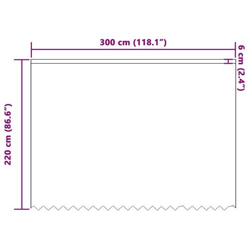 Gardiner med gardiner Hvid 300 x 220 cm Polyester