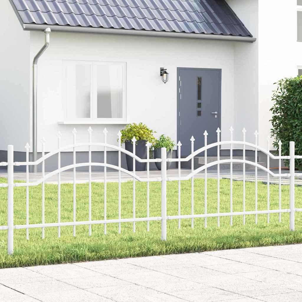 Havehegn Hvid 115 cm Pulverlakeret Stål billede