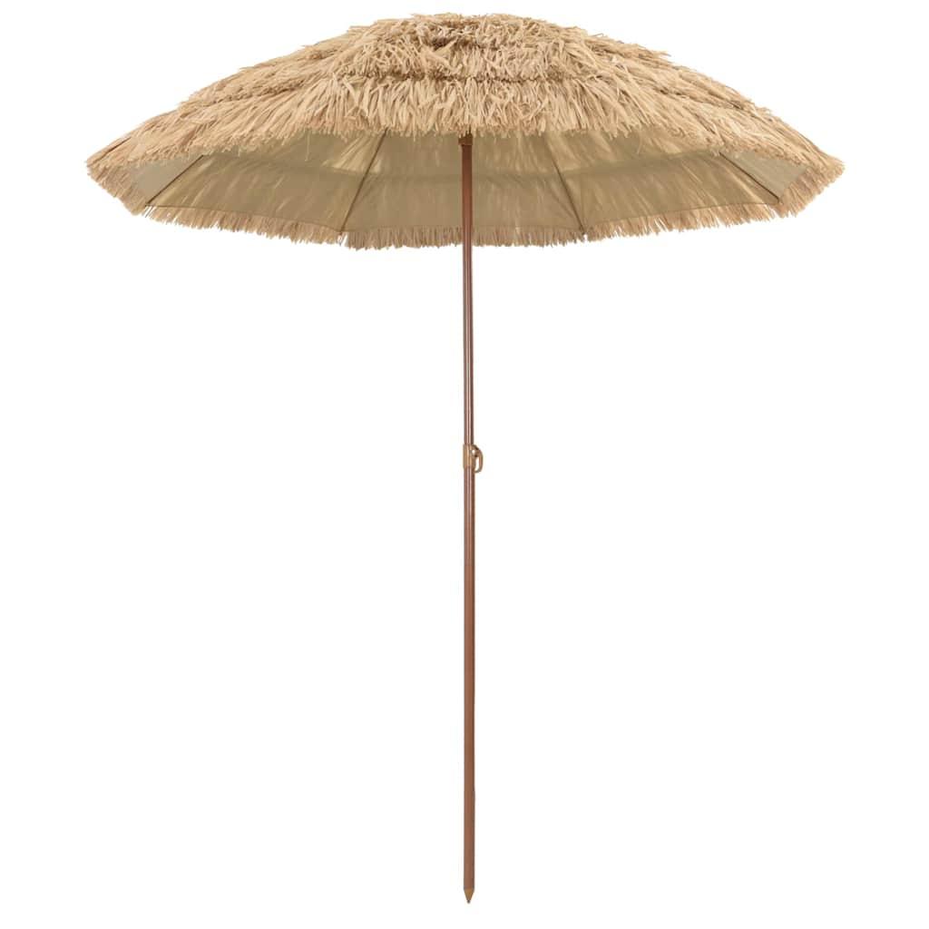 Strand Parasol Brun Ø 160 x 196 cm Stål