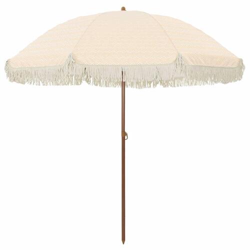 Parasol Gul og Hvid Ø 205 x 209 cm Stål