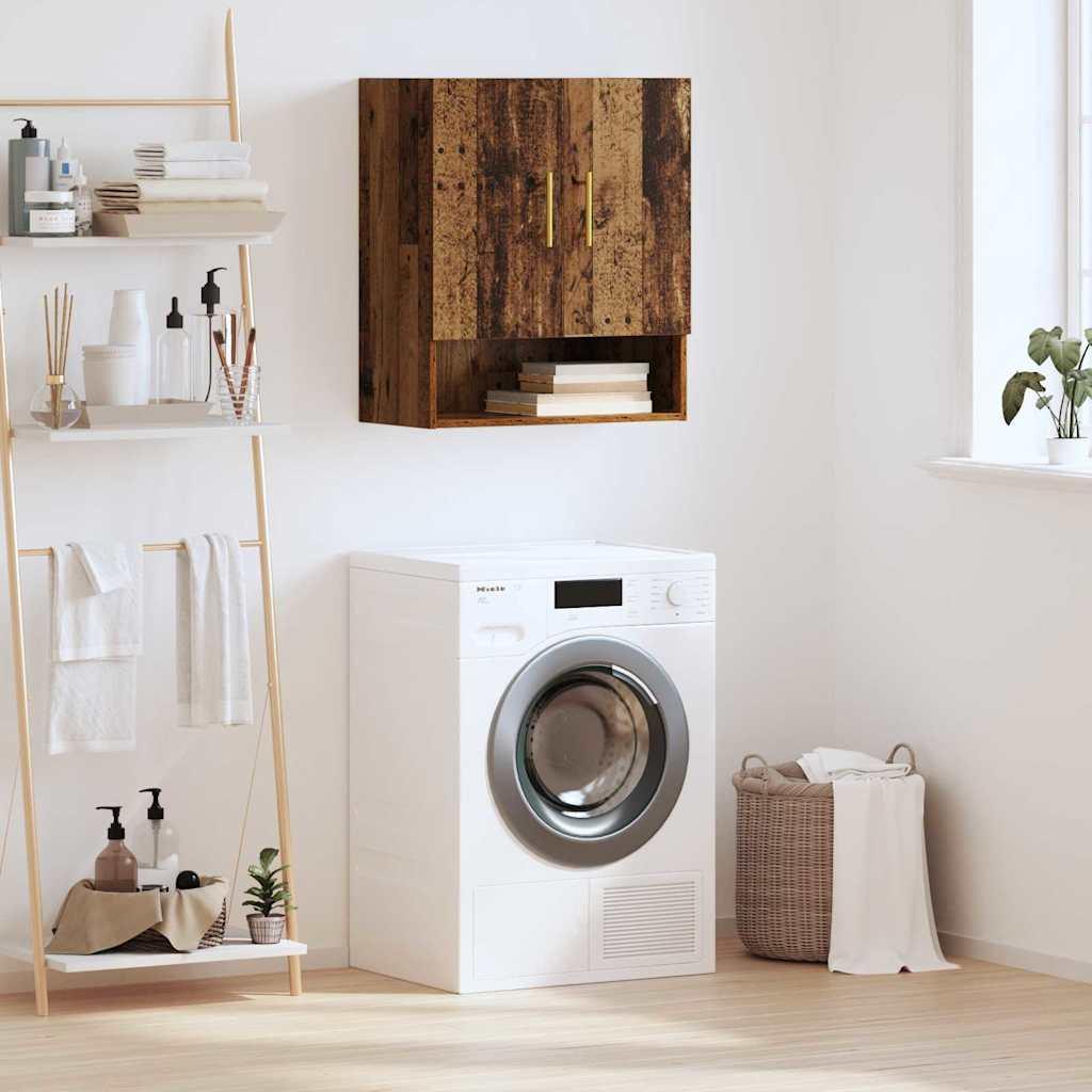 Vægskab Vægmonteret Gammelt træ 60 x 31 x 70 cm Konstrueret træ