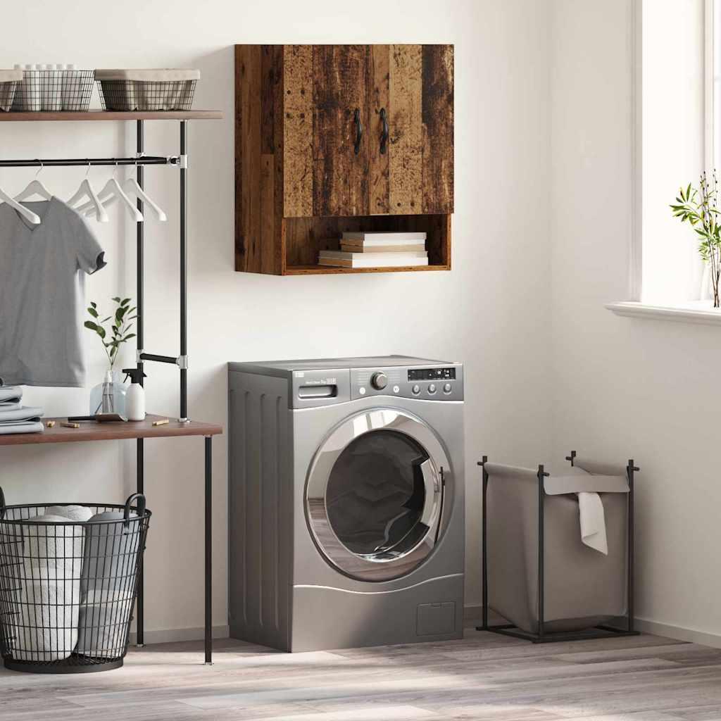 Vægskab Vægmonteret Gammelt træ 60 x 31 x 70 cm Konstrueret træ