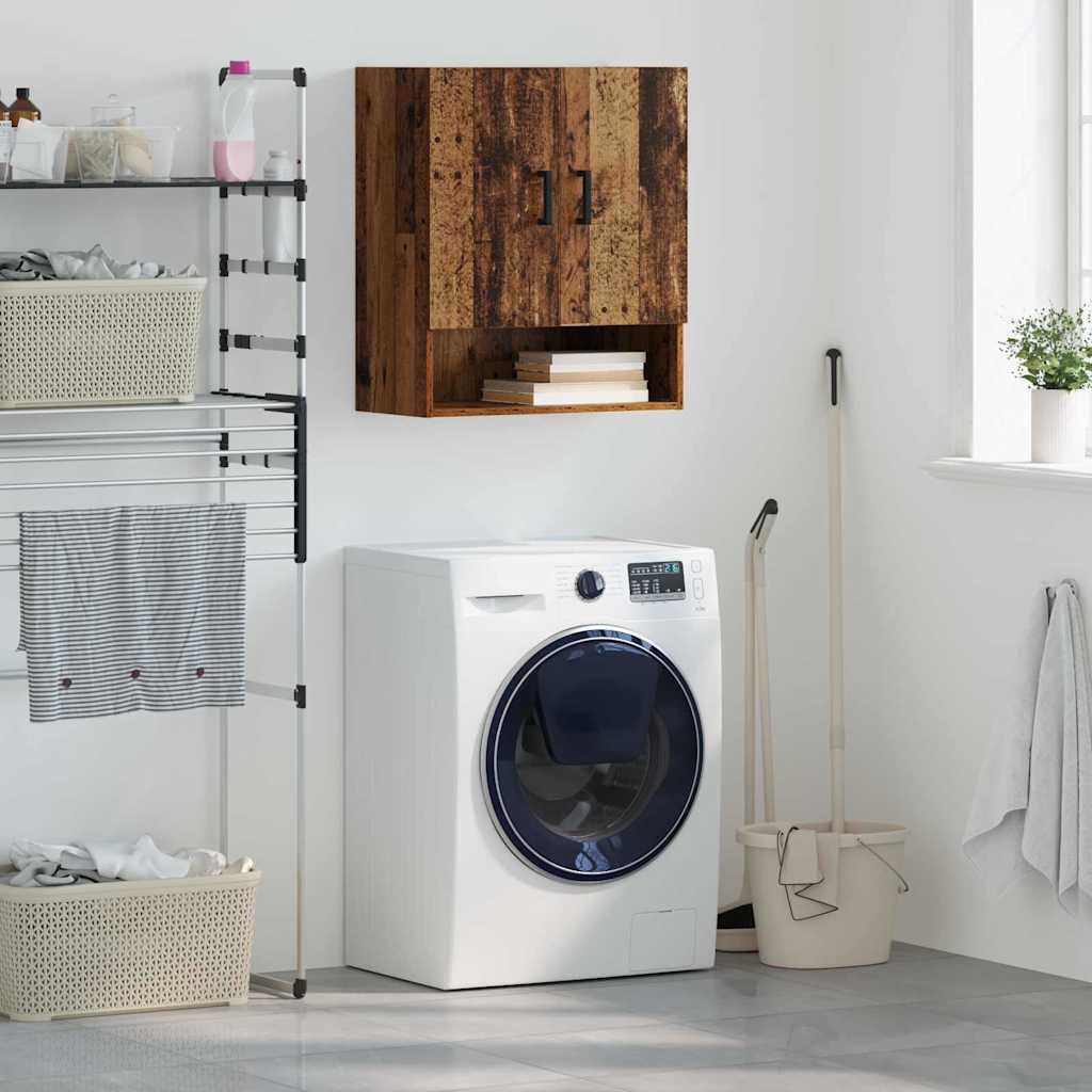 Vægskab Vægmonteret Gammelt træ 60 x 31 x 70 cm Konstrueret træ