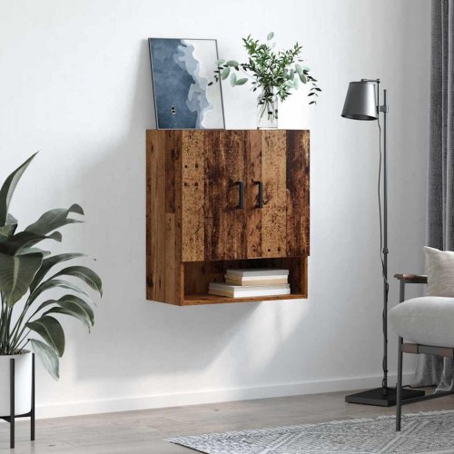 Vægskab i konstrueret træ 60 x 31 x 70 cm - gammelt træ