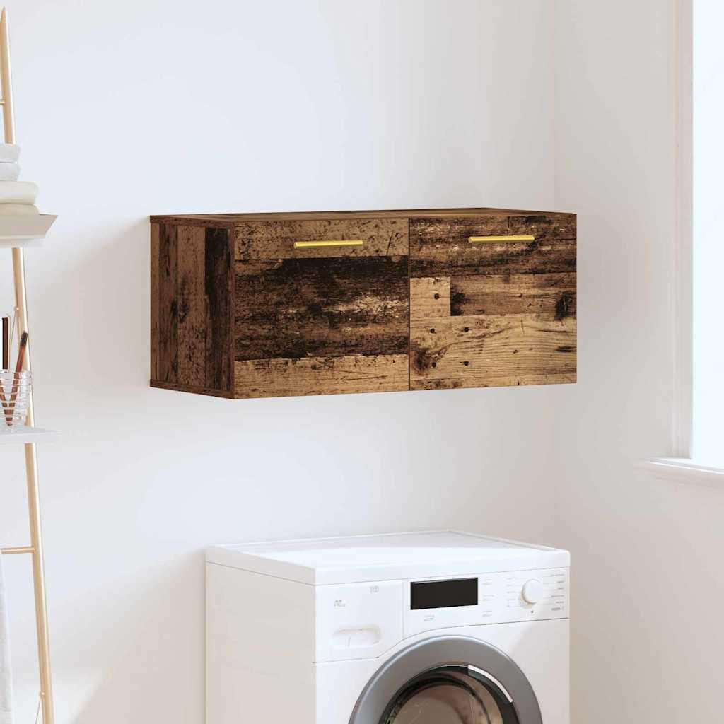 Vægskab Gammelt træ 80 x 36.5 x 35 cm Konstrueret træ billede