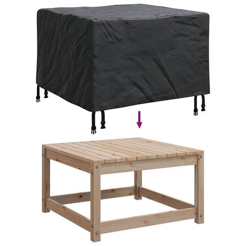 Udendørs møbelovertræk Sort 82 x 82 x 50 cm 600D stof