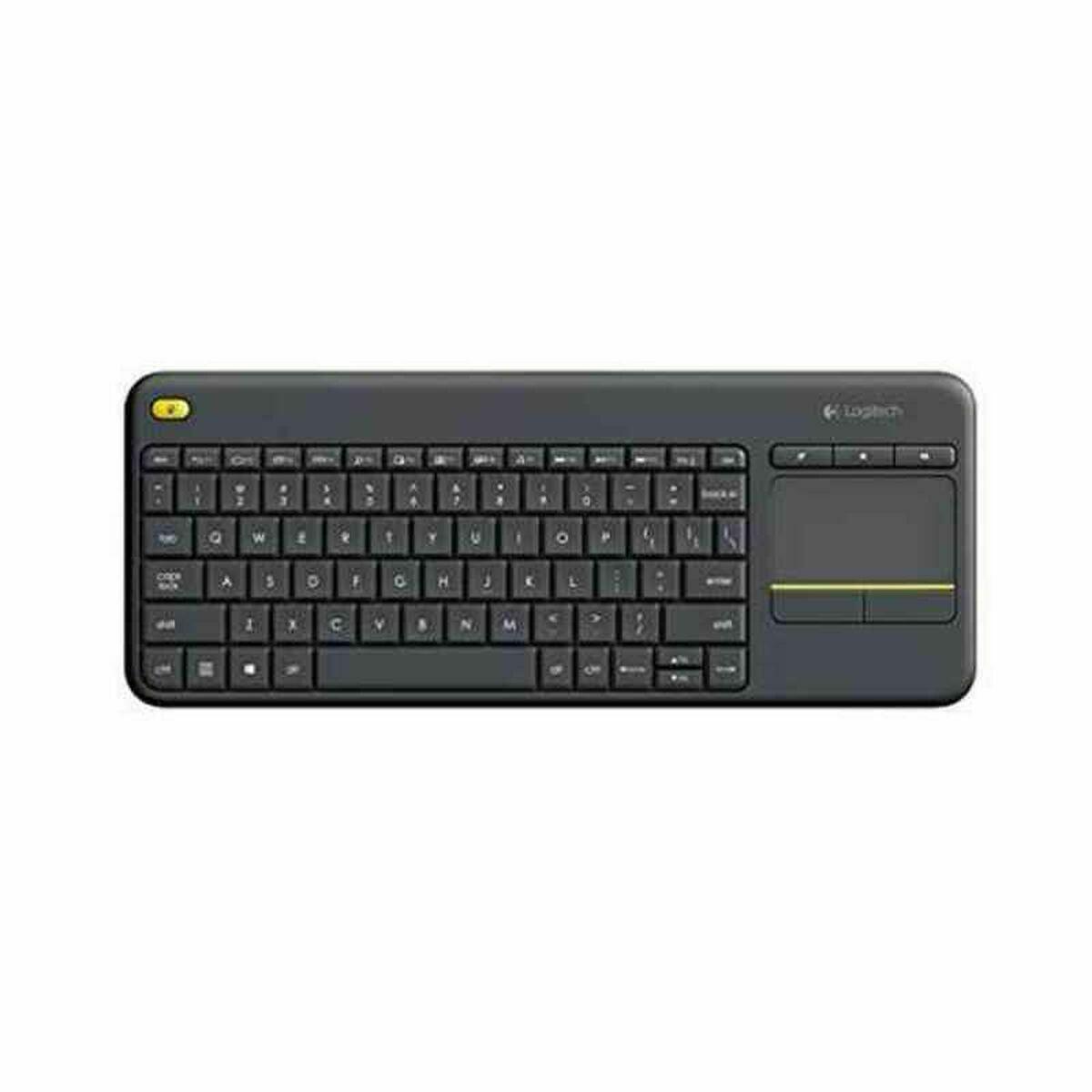 Logitech trådløst tastatur med touchpad 920-007137 - Sort, spansk QWERTY