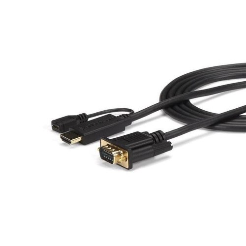 HDMI-kabel Startech - HDMI til VGA med mikro-USB, 0,9 m