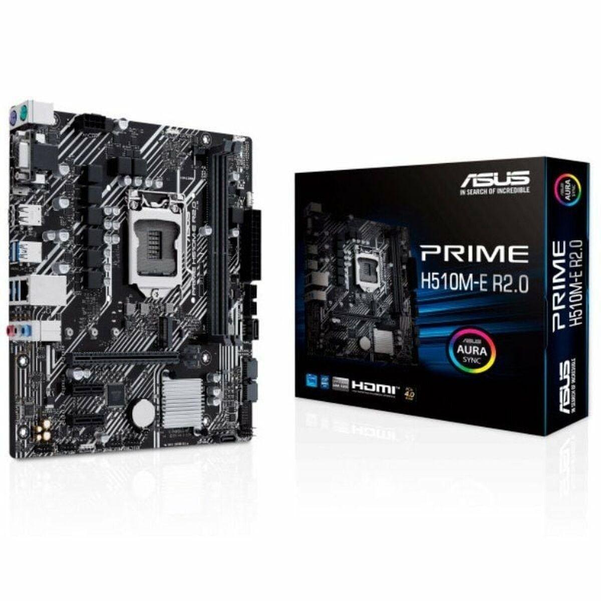 Asus Prime H510M‑E R2.0 Micro‑ATX bundkort, LGA1200, Intel H510/H470, DDR4 billede