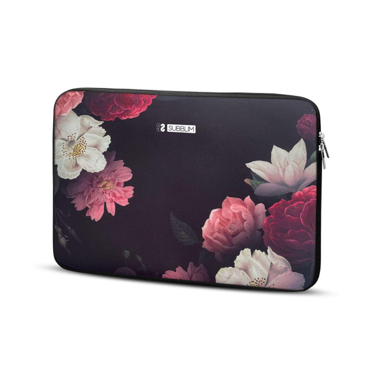 Subblim Laptop cover Flowers 14" - Multifarvet neopren