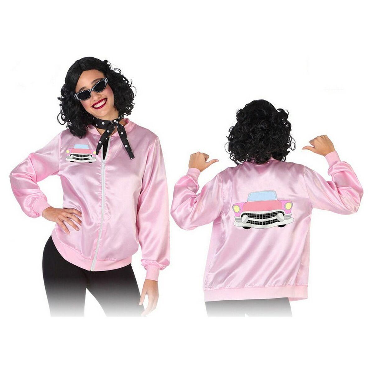Pink 60’er kostume til voksne - M/L (polyester)