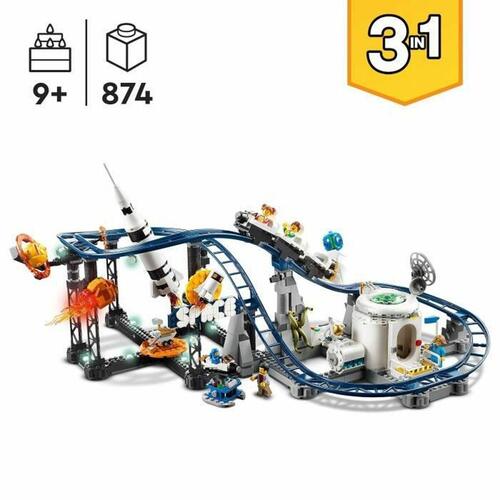 LEGO Creator 31142 Space Rollercoaster - 3-i-1 byggelegetøj, 874 dele