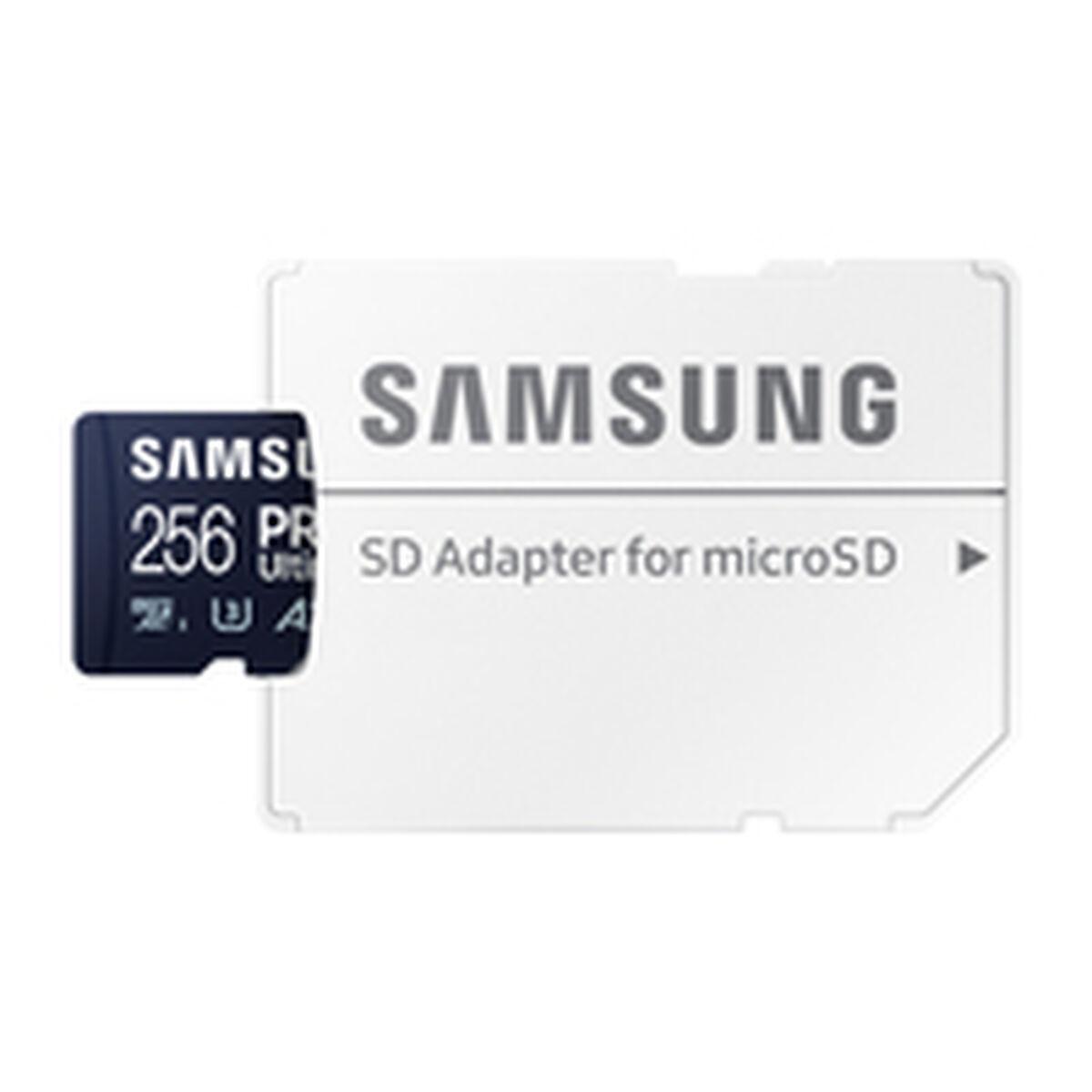 Samsung PRO Ultimate MB-MY256SA - Flashhukommelseskort (SD adapter inkluderet) - 256 GB - A2 / Video Class V30 / UHS-I U3 - microSDXC UHS-I - blå