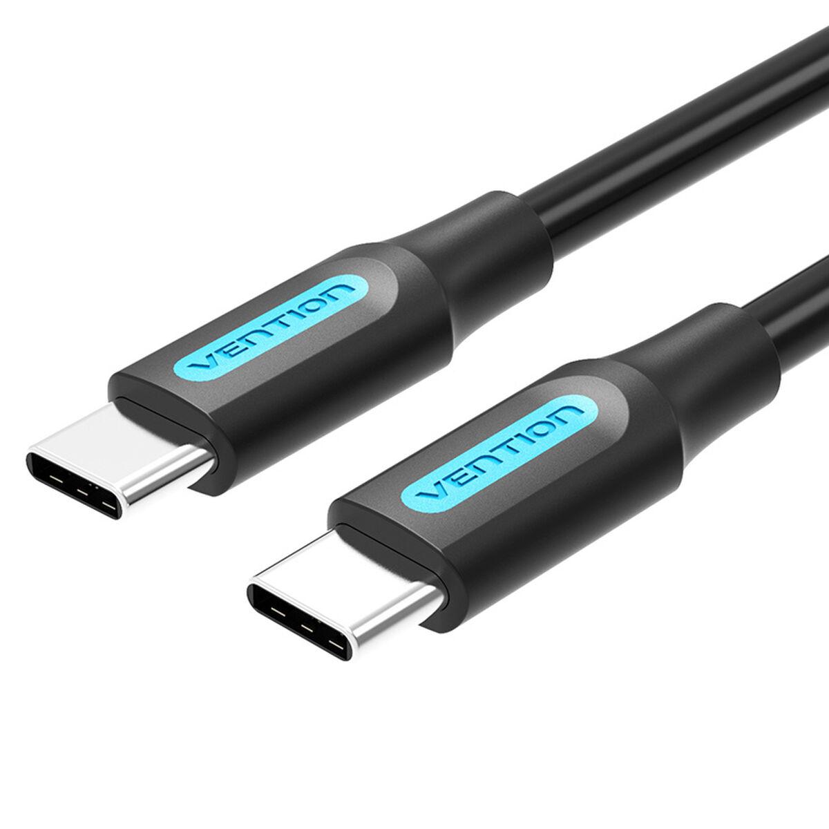 USB-C kabel Vention - 1,5 m, USB 2.0, sort