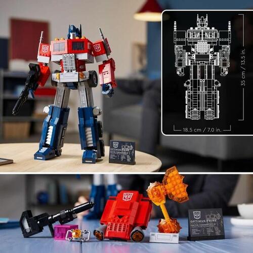Lego Icons 10302 Optimus Prime Transformers byggesæt (1.508 dele)