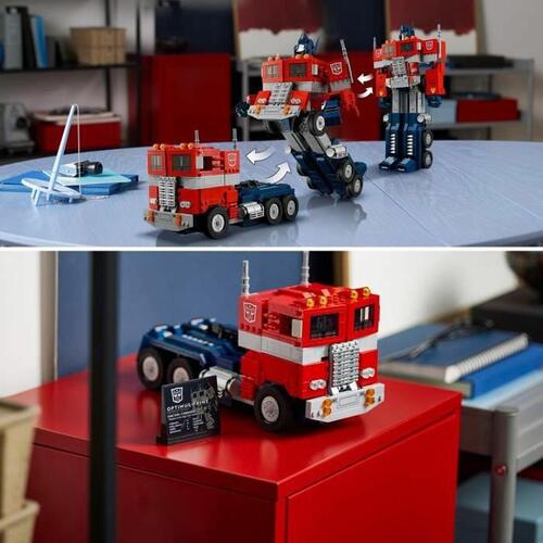 Lego Icons 10302 Optimus Prime Transformers byggesæt (1.508 dele)