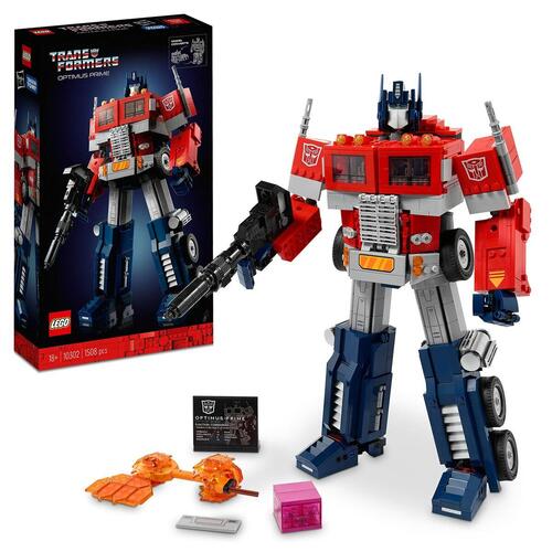 Lego Icons 10302 Optimus Prime Transformers byggesæt (1.508 dele)