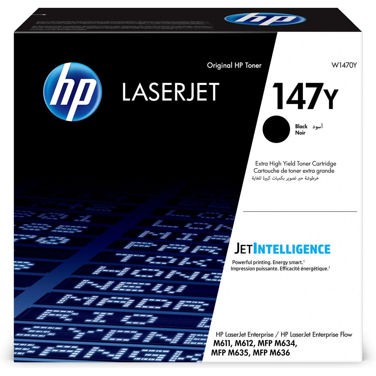 HP Original LaserJet toner 147Y - sort billede