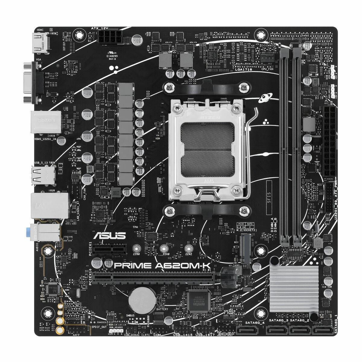 Bundkort Asus Prime A620M-K - AMD AM5, mATX billede