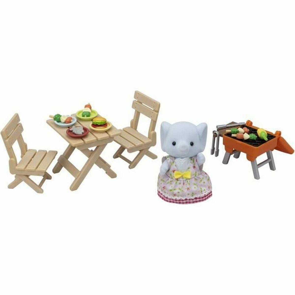 Sylvanian Families - Elephant Girl Picnic sæt til dukkehus