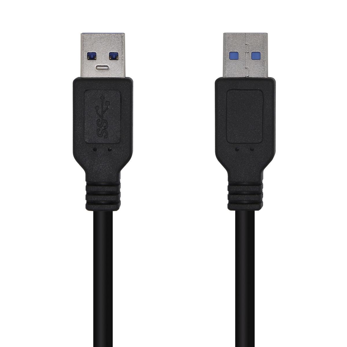 USB-kabel Aisens A105-0448 - USB-A til USB-A, 3 m, sort