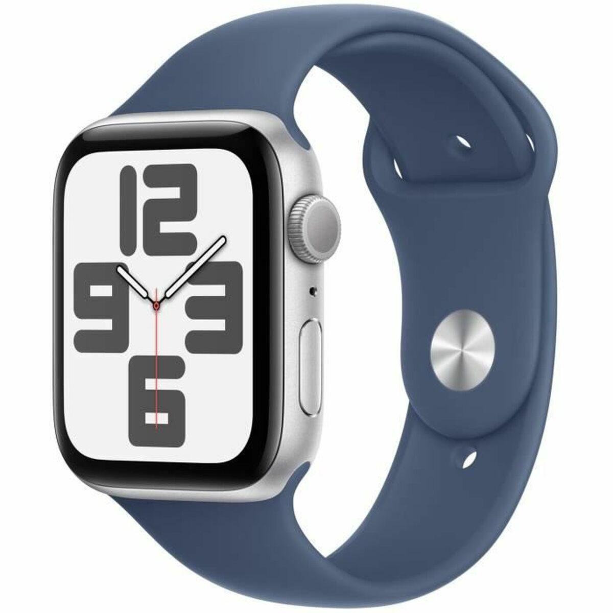 Apple Watch SE smartwatch - Blå/Sølv, 44 mm billede