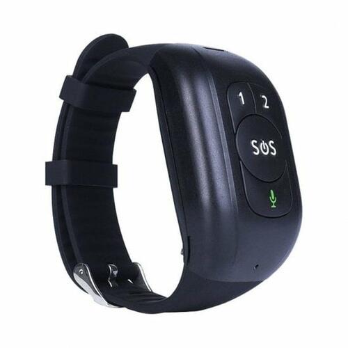 LEOTEC LESB01K smartwatch - sort smartband med 4G, GPS og SOS