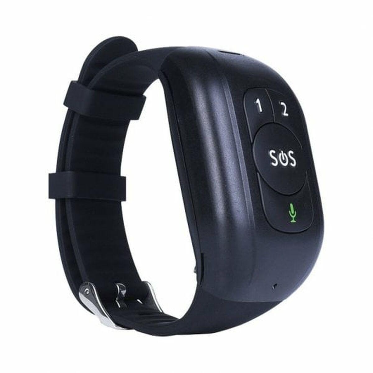 LEOTEC LESB01K smartwatch - sort smartband med 4G, GPS og SOS