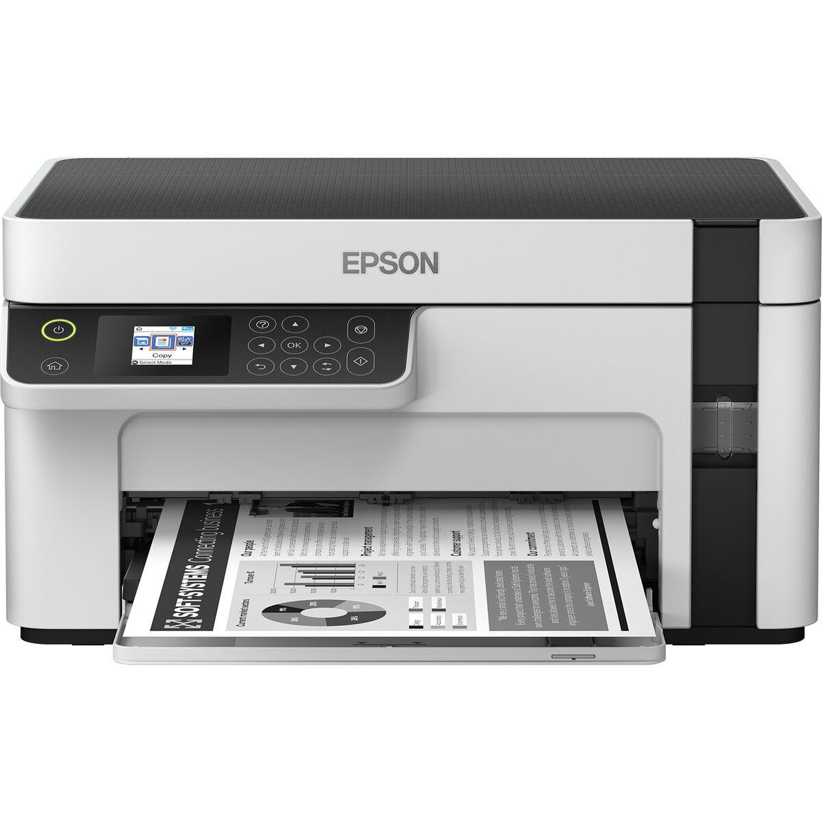 Epson EcoTank ET-M2120 multifunktionsprinter med WiFi (sort/hvid)