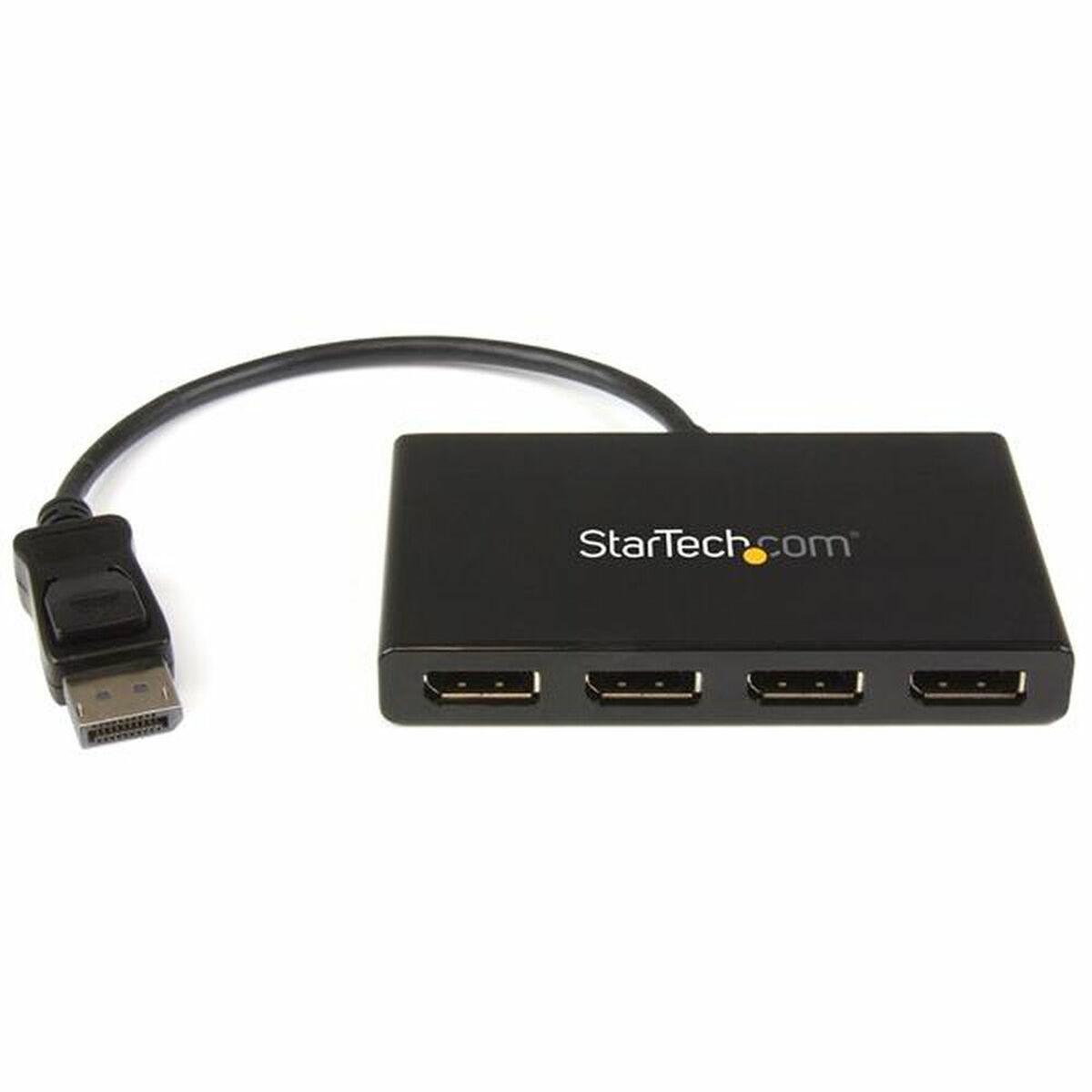 StarTech DisplayPort MST-hub 1 til 4 - Sort (MSTDP124DP)