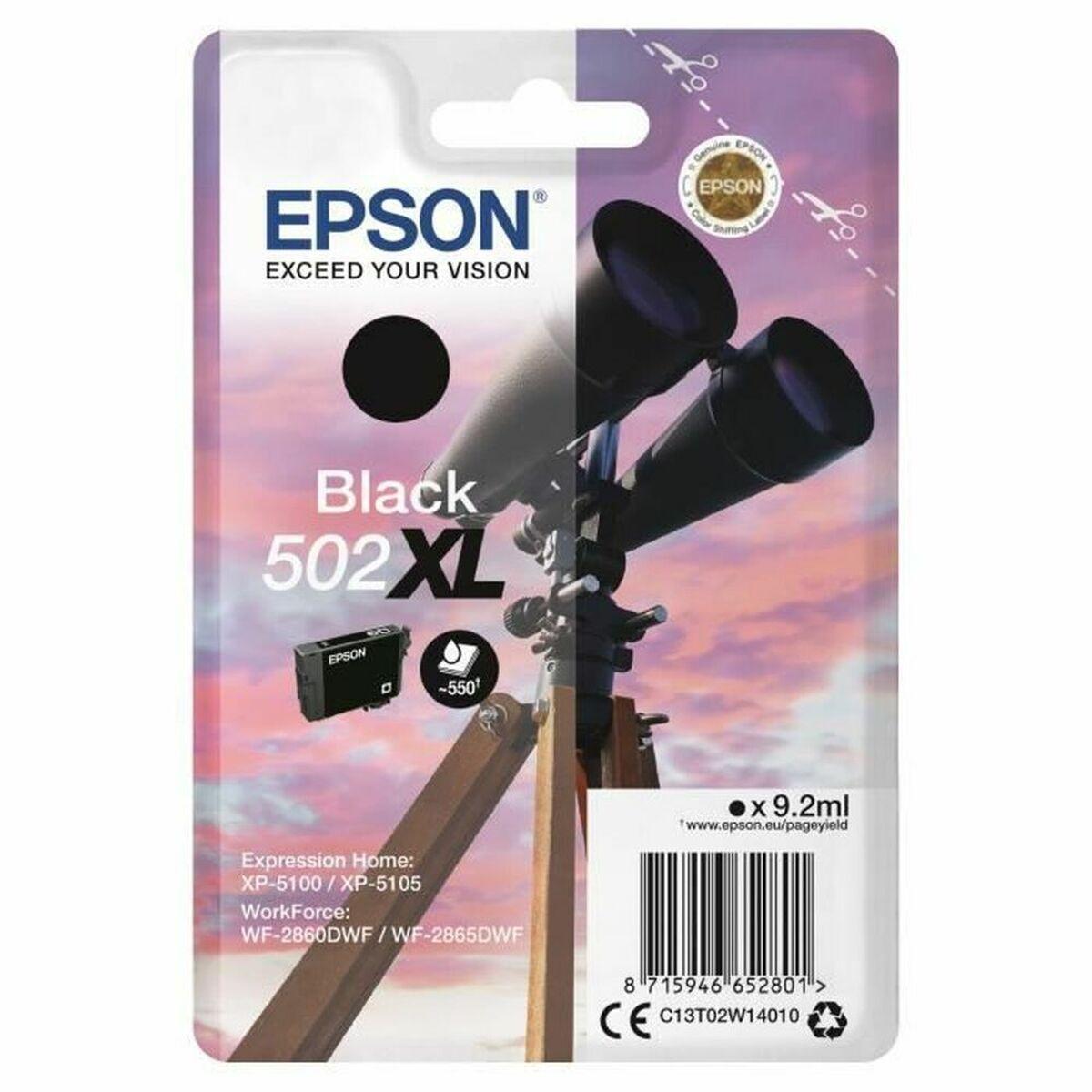 Epson 502 XL sort - original blækpatron (Twin) billede