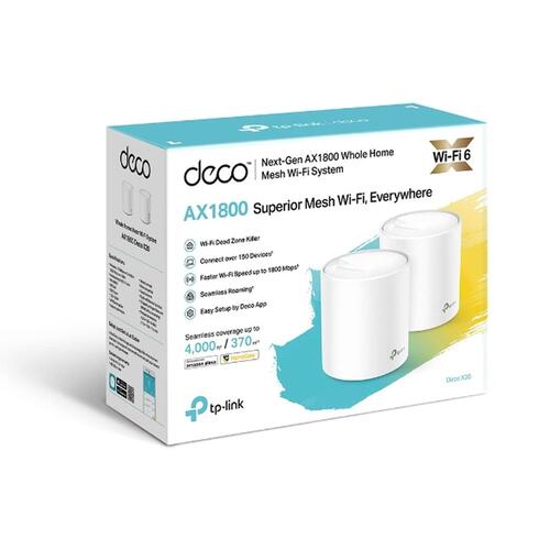 TP-Link Deco X20 mesh adgangspunkt (2-pack) - AX1200 Wi‑Fi 6