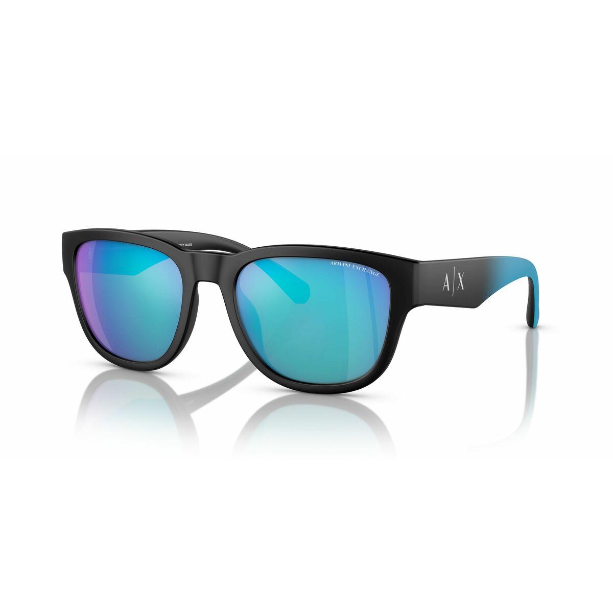 Armani Exchange AX4115SU solbriller til mænd, blå linser, 54 mm