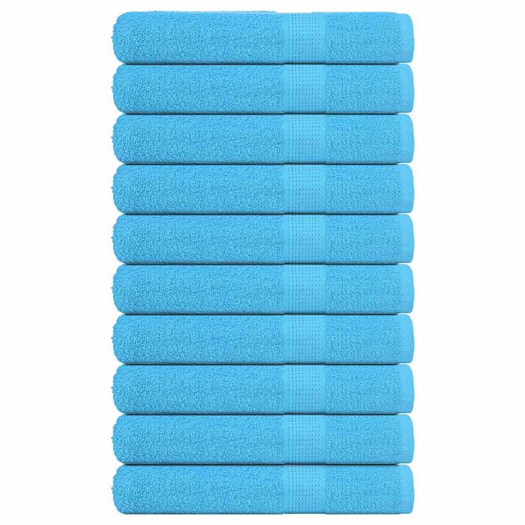 Saunahåndklæder 10stk. 80x200cm 360g/m2 100% bomuld turkis