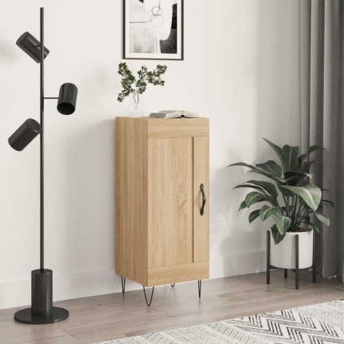 Skænk 34,5×34×90 cm i konstrueret træ - sonoma-eg