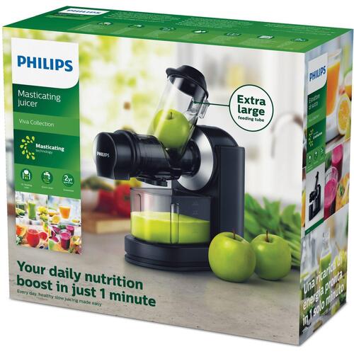 Philips HR1889/70 elektrisk frugtpresser - 150 W, sort/sølv, 1 l