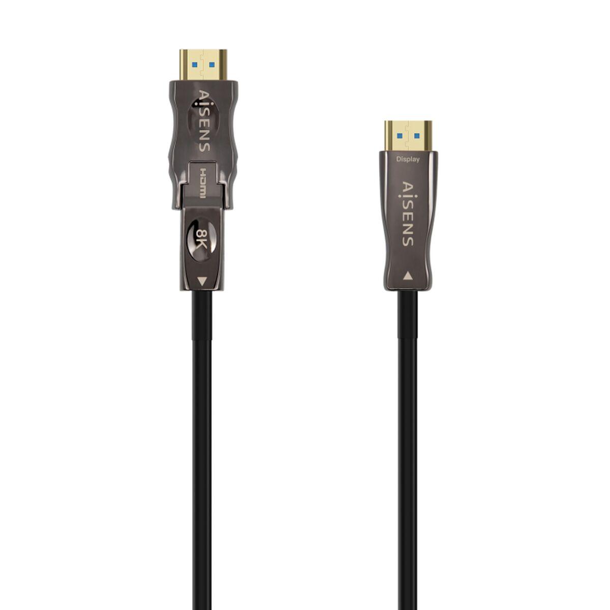 Aisens HDMI-kabel 8K 30 m - A153-0646, sort