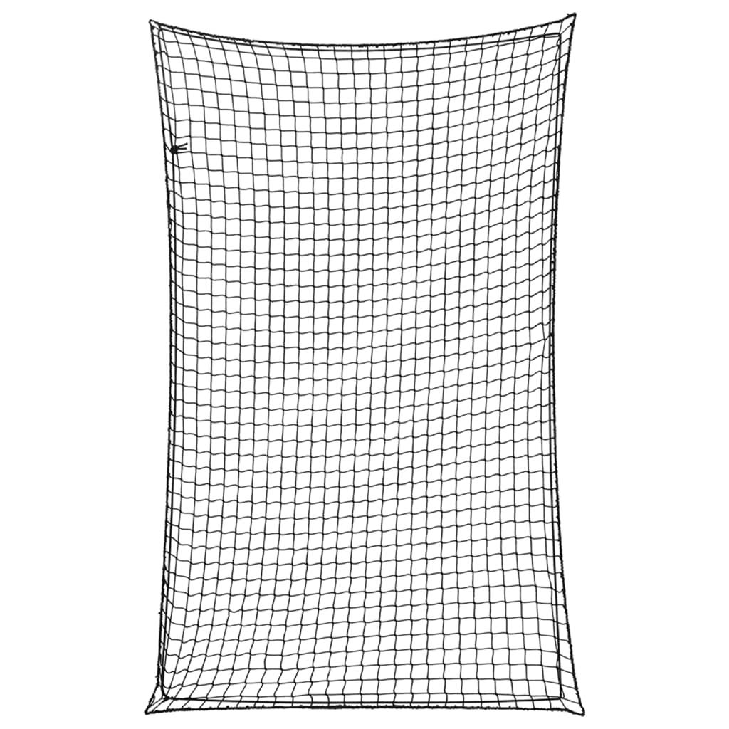 Trailernet med elastiksnor 4x2,5 m PP sort