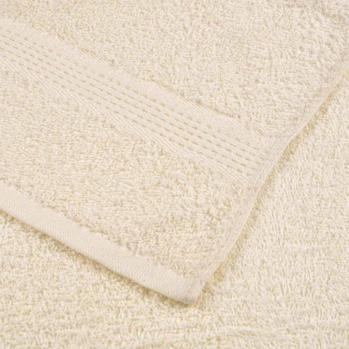 Brusehåndklæder FROGN 4 stk. cremefarvet 70 x 140 cm 360 gsm