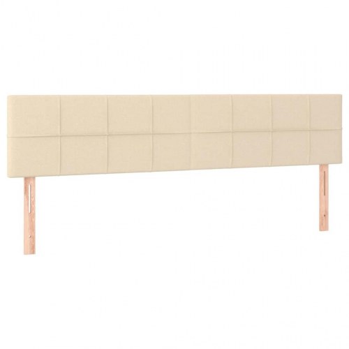 Kontinentalseng med madras 120×190 cm - stof, cremefarvet