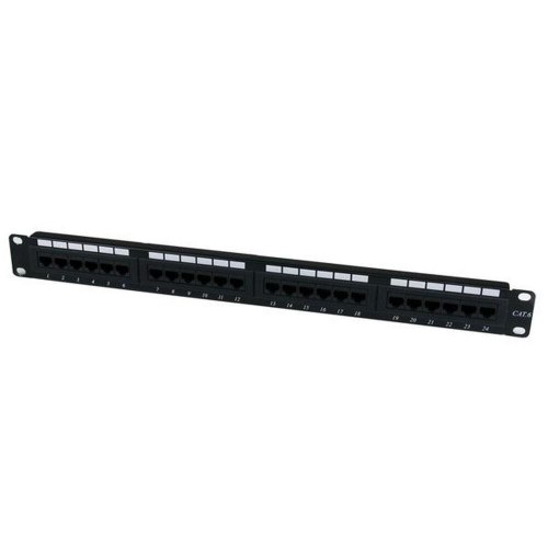 StarTech C6PANEL24 - 24-port Cat6 UTP patchpanel, RJ45, sort