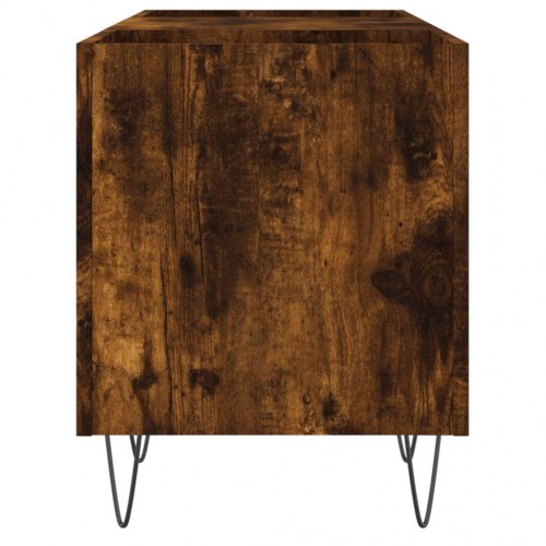 Vinylskab 121×38×48 cm i konstrueret træ - røget egetræsfarve
