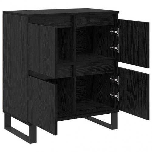Skænk 2 stk. sort eg - 60 x 35 x 70 cm
